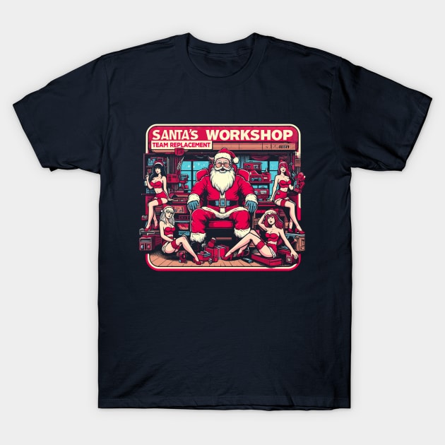 Santa's Workshop Team Replacement T-Shirt by Lima's